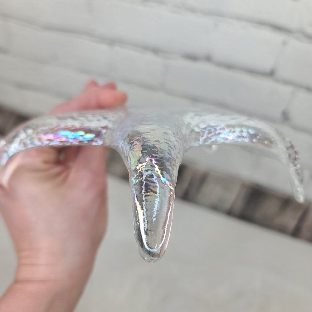 Akcam (4) Vintage Iridescent Starfish Appetizer/Tidbit Dishes Handmade in Turkey - Picture 9 of 17